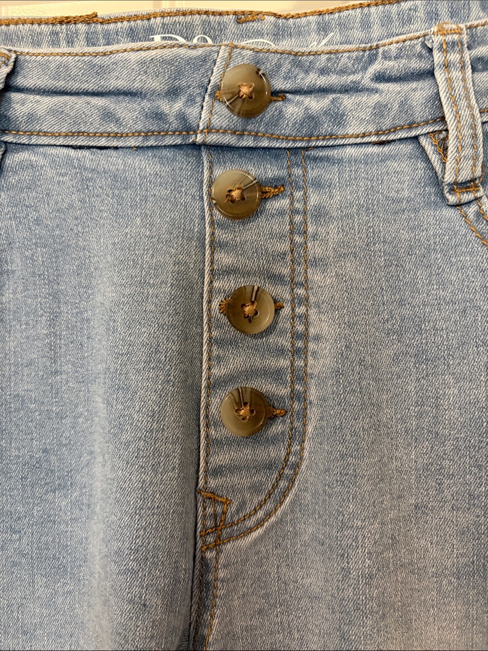 DG2 by Diane Gilman New Classic Stretch Pull On Skinny Jeans in Chambray Blue